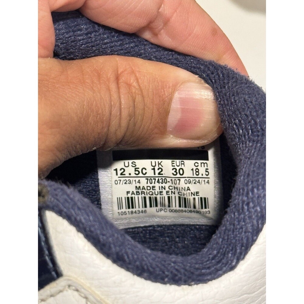 Nike Air Jordan IV 4 Retro LS PS LEGEND BLUE Shoes Youth Sz 12.5C 707430-107 - Picture 15 of 15